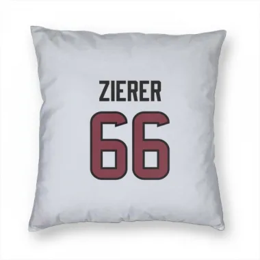 White Houston Texans Kilian Zierer   Pillow Cover (18 X 18)