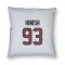 White Houston Texans Kurt Hinish   Pillow Cover (18 X 18)