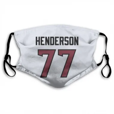 White Houston Texans LaDarius Henderson   Face Mask