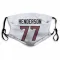 White Houston Texans LaDarius Henderson   Face Mask