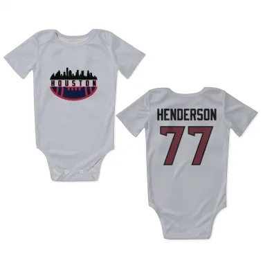 White Houston Texans LaDarius Henderson   Newborn & Infant Bodysuit