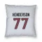 White Houston Texans LaDarius Henderson   Pillow Cover (18 X 18)