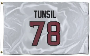 White Houston Texans Laremy Tunsil   Flag (3 X 5)