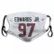 White Houston Texans Mario Edwards Jr.   Face Mask