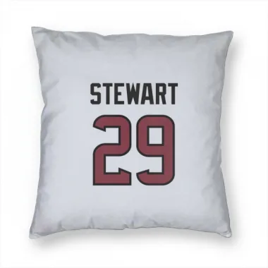 White Houston Texans M.J. Stewart   Pillow Cover (18 X 18)