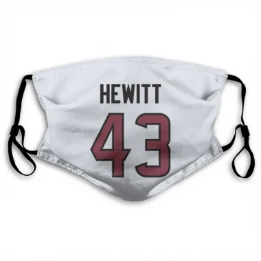 White Houston Texans Neville Hewitt   Face Mask