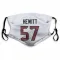 White Houston Texans Neville Hewitt   Face Mask