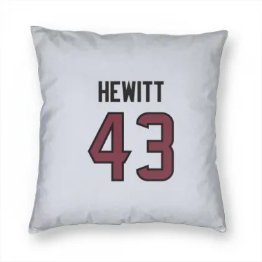 White Houston Texans Neville Hewitt   Pillow Cover (18 X 18)