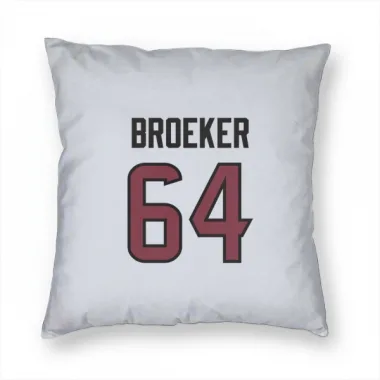 White Houston Texans Nick Broeker   Pillow Cover (18 X 18)