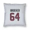 White Houston Texans Nick Broeker   Pillow Cover (18 X 18)