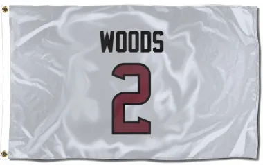 White Houston Texans Robert Woods   Flag (3 X 5)