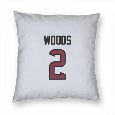 White Houston Texans Robert Woods   Pillow Cover (18 X 18)