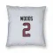 White Houston Texans Robert Woods   Pillow Cover (18 X 18)