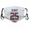 White Houston Texans Russ Yeast   Face Mask