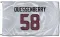 White Houston Texans Scott Quessenberry   Flag (3 X 5)