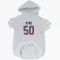 White Houston Texans Solomon Byrd   Dog & Cat Pet Hoodie