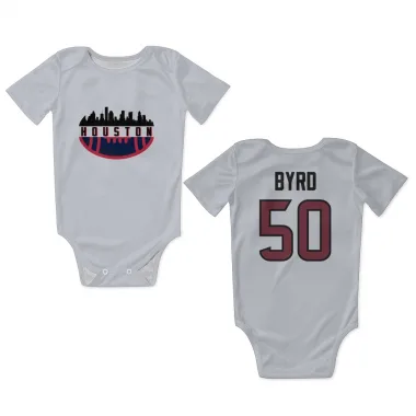 White Houston Texans Solomon Byrd   Newborn & Infant Bodysuit