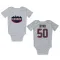 White Houston Texans Solomon Byrd   Newborn & Infant Bodysuit