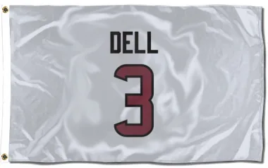 White Houston Texans Tank Dell   Flag (3 X 5)