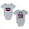 White Houston Texans Tim Settle Jr.   Newborn & Infant Bodysuit