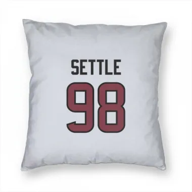 White Houston Texans Tim Settle Jr.   Pillow Cover (18 X 18)