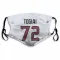 White Houston Texans Tommy Togiai   Face Mask