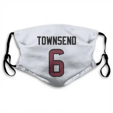 White Houston Texans Tommy Townsend   Face Mask