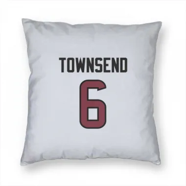 White Houston Texans Tommy Townsend   Pillow Cover (18 X 18)