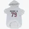 White Houston Texans Tremayne Anchrum Jr.   Dog & Cat Pet Hoodie