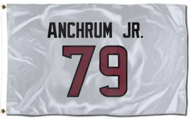 White Houston Texans Tremayne Anchrum Jr.   Flag (3 X 5)