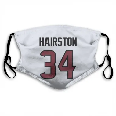 White Houston Texans Troy Hairston   Face Mask