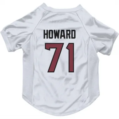 White Houston Texans Tytus Howard   Dog & Cat Pet Jersey