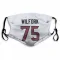 White Houston Texans Vince Wilfork   Face Mask