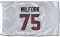 White Houston Texans Vince Wilfork   Flag (3 X 5)