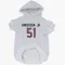 White Houston Texans Will Anderson Jr.   Dog & Cat Pet Hoodie