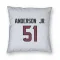 White Houston Texans Will Anderson Jr.   Pillow Cover (18 X 18)