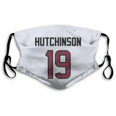 White Houston Texans Xavier Hutchinson   Face Mask