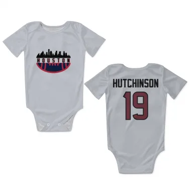 White Houston Texans Xavier Hutchinson   Newborn & Infant Bodysuit