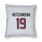 White Houston Texans Xavier Hutchinson   Pillow Cover (18 X 18)