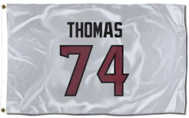 White Houston Texans Zach Thomas   Flag (3 X 5)