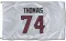 White Houston Texans Zach Thomas   Flag (3 X 5)