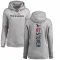 Women's Cade Stover Houston Texans Pro Line Ash Backer Pullover Hoodie