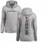 Women's DeAndre Houston-Carson Houston Texans Pro Line Ash DeAndre -Carson Backer Pullover Hoodie