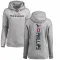 Women's Del'Shawn Phillips Houston Texans Pro Line Ash Backer Pullover Hoodie