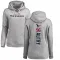 Women's Denico Autry Houston Texans Pro Line Ash Backer Pullover Hoodie