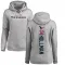 Women's Ka'dar Hollman Houston Texans Pro Line Ash Backer Pullover Hoodie