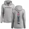 Women's Mario Edwards Jr. Houston Texans Pro Line Ash Backer Pullover Hoodie