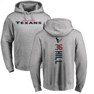 Youth Brandon Hill Houston Texans Pro Line Ash Backer Pullover Hoodie